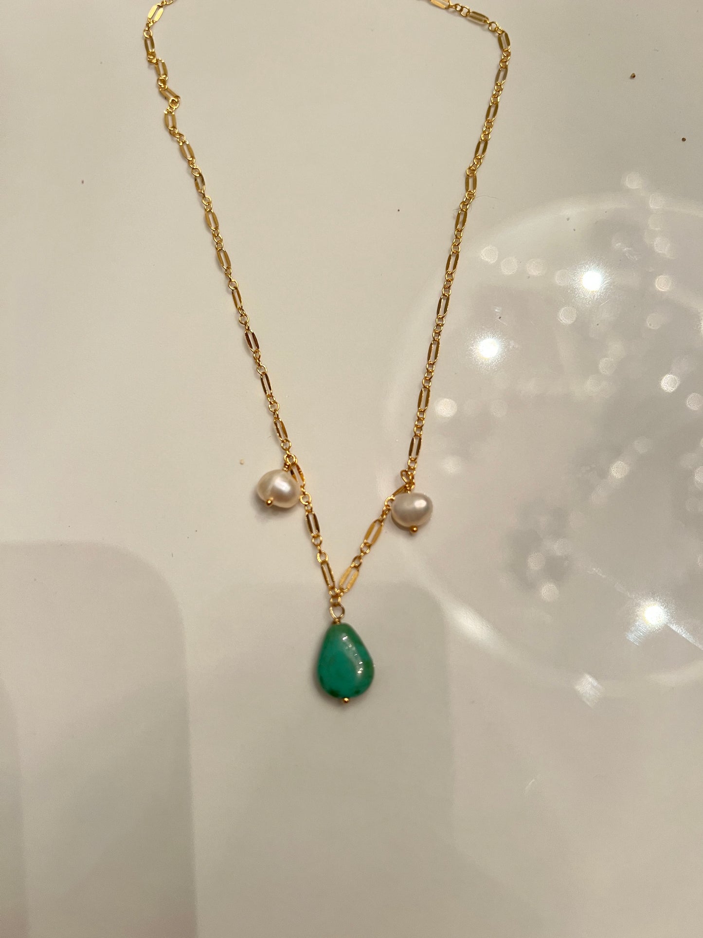 Teal Stone Dangle