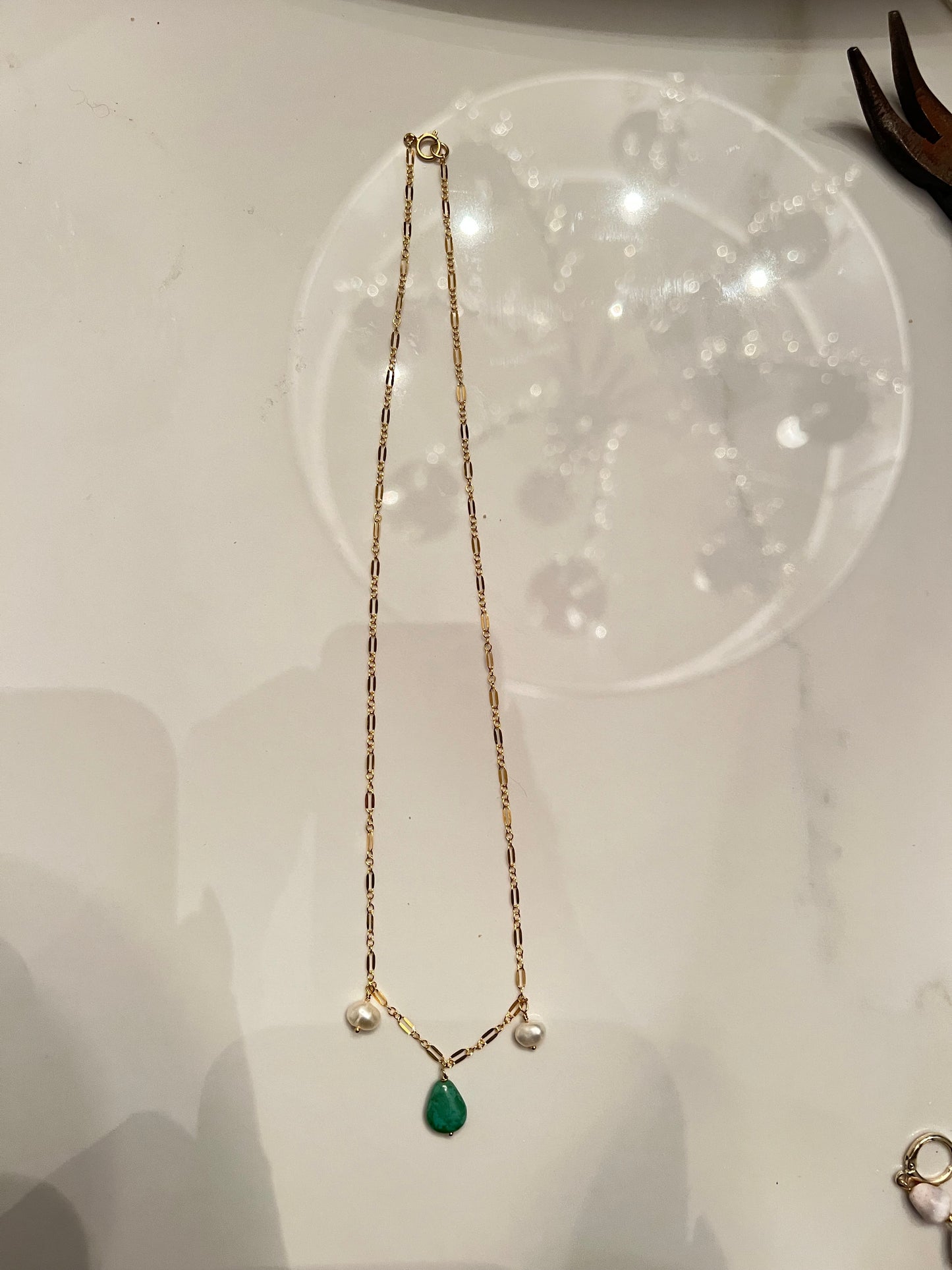Teal Stone Dangle