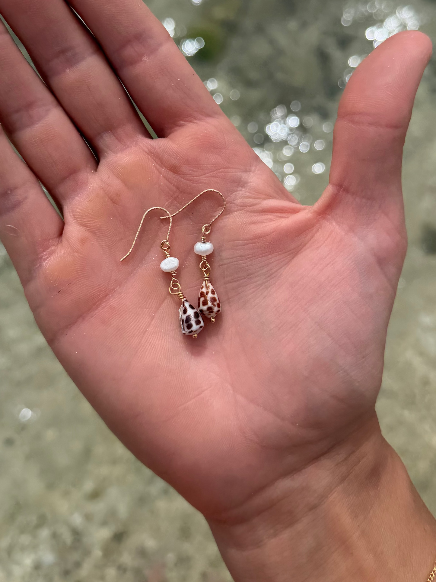 Hebrew pearl dangles