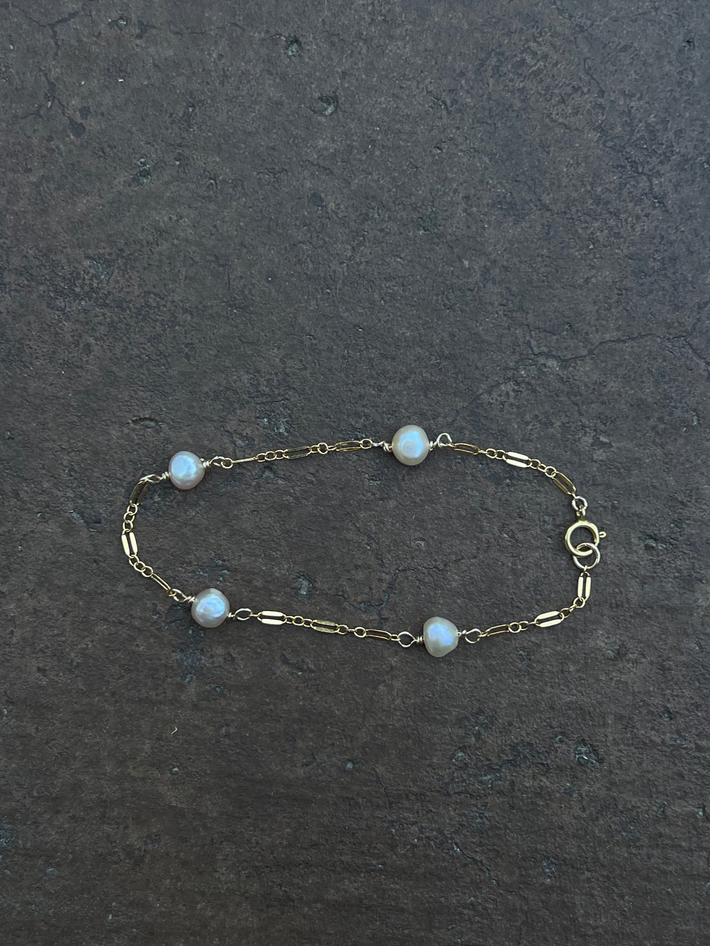 Baby Pink Pearl Bracelet
