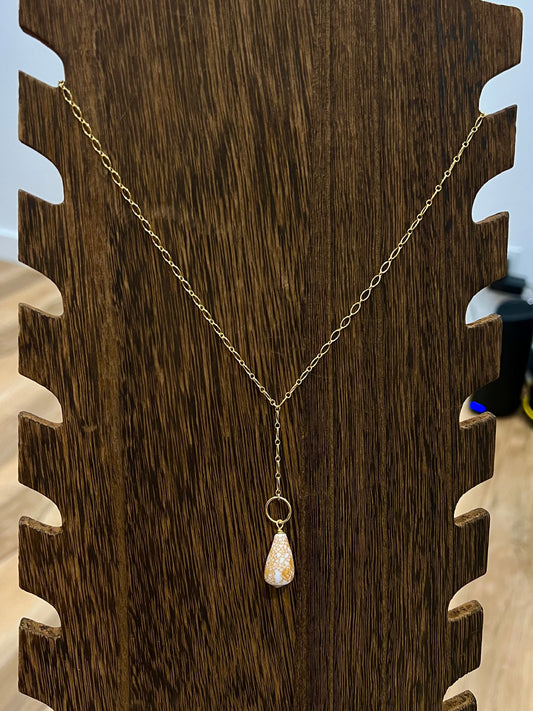 Textile cone necklace
