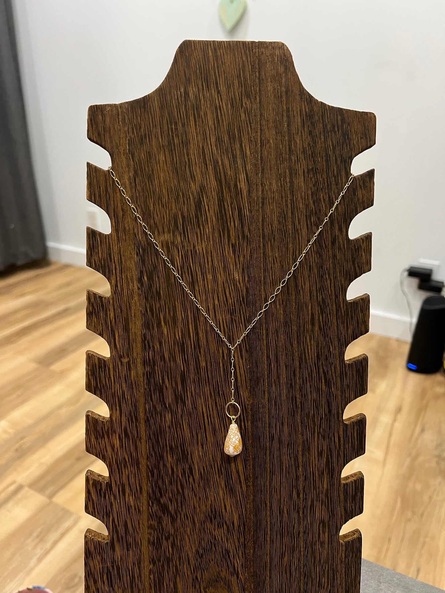 Textile cone necklace