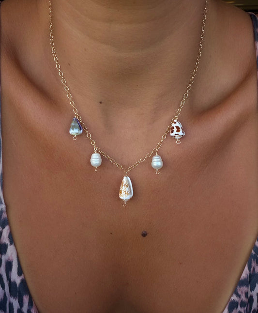 Charm necklace- penniform