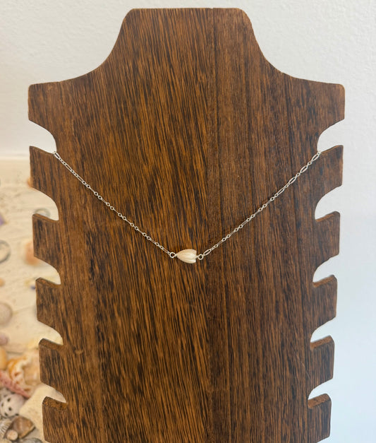 SILVER pikake choker