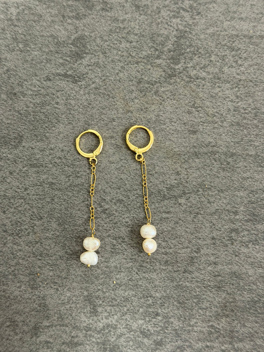 White Pearl Dangles