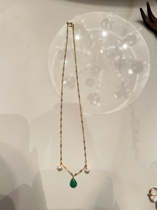 Teal Stone Dangle
