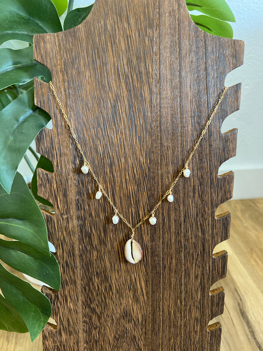 Cowrie Charm Necklace