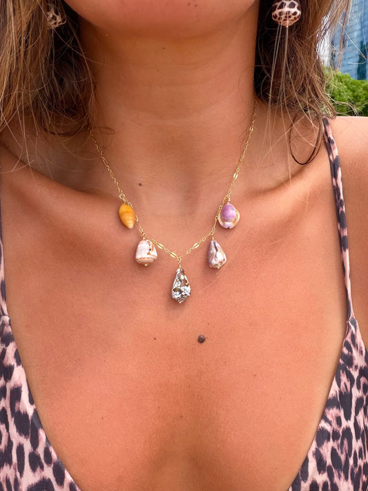 Mix matched charm necklace - cat