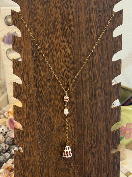 Hebrew drop necklace